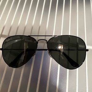 Ray-Ban total black aviator sunglasses